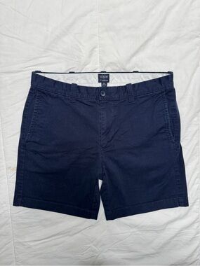 J. Crew Navy Men’s Flat Front Chino Shorts - 7” Inseam
